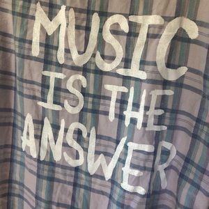 Music Is The Anwser Jax Vanek Flannel